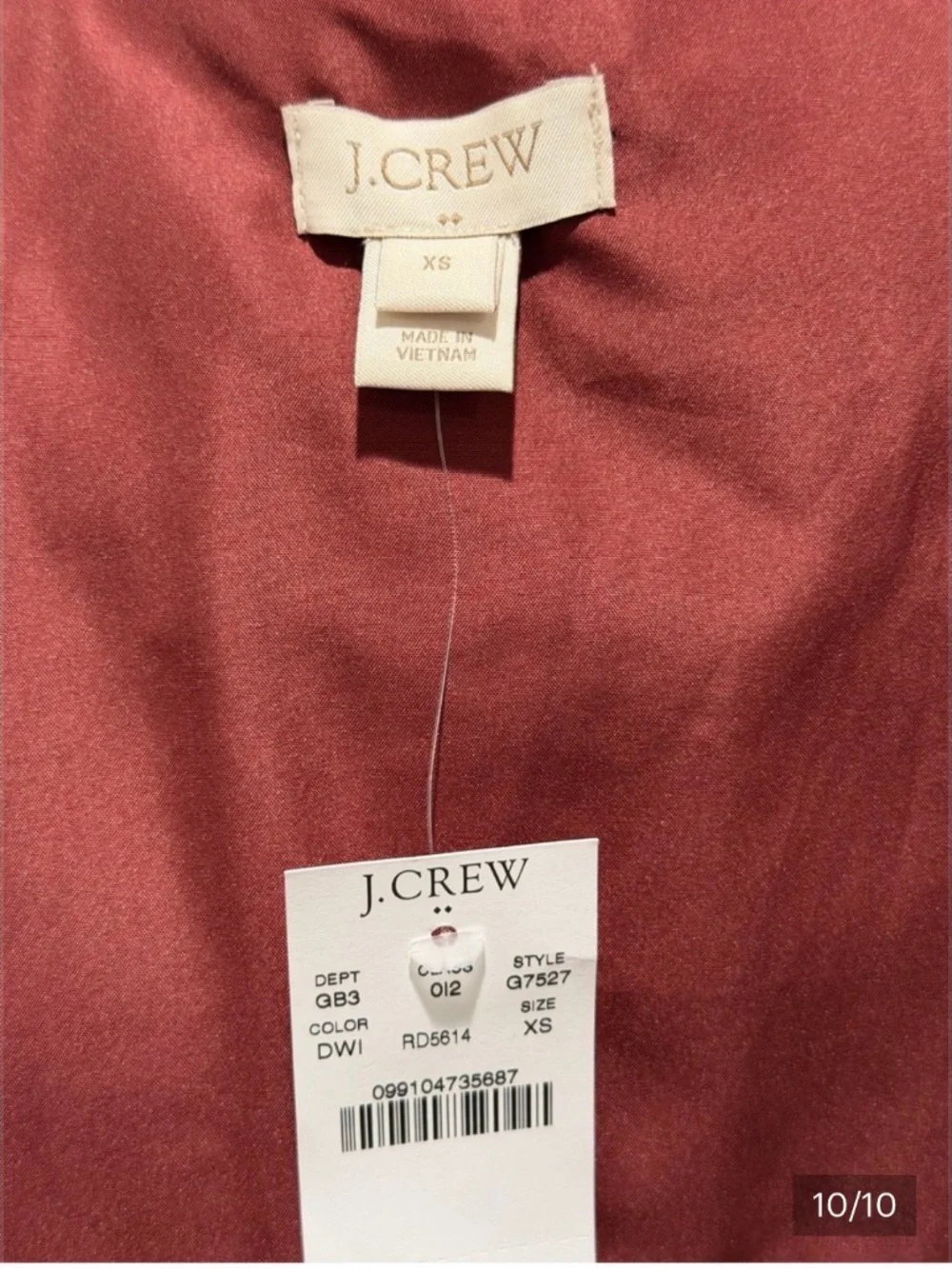 BUNDLE OF 2: J. Crew Quilted Wine Red & Navy Blue Puffer Jackets with Gold Snaps